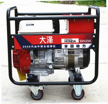 250A汽油發(fā)電電焊機,本田中頻焊機