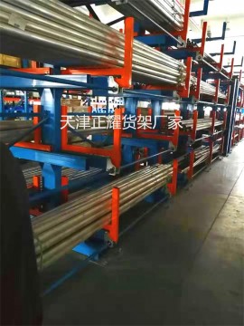 麗水存放管材的貨架 伸縮懸臂式設(shè)計(jì) 鋼管貨架圖片