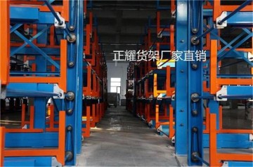 案武漢伸縮懸臂式貨架  圓鋼貨架 槽鋼存放架 管材庫貨架