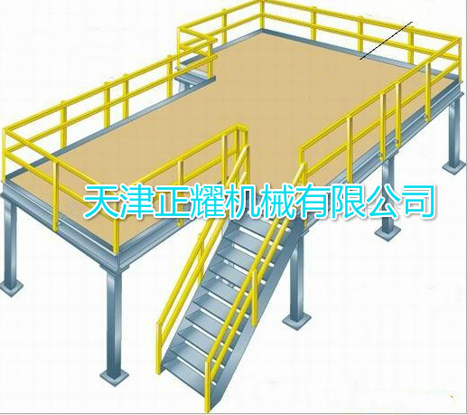 鋼平臺 閣樓式貨架 結(jié)構(gòu)圖