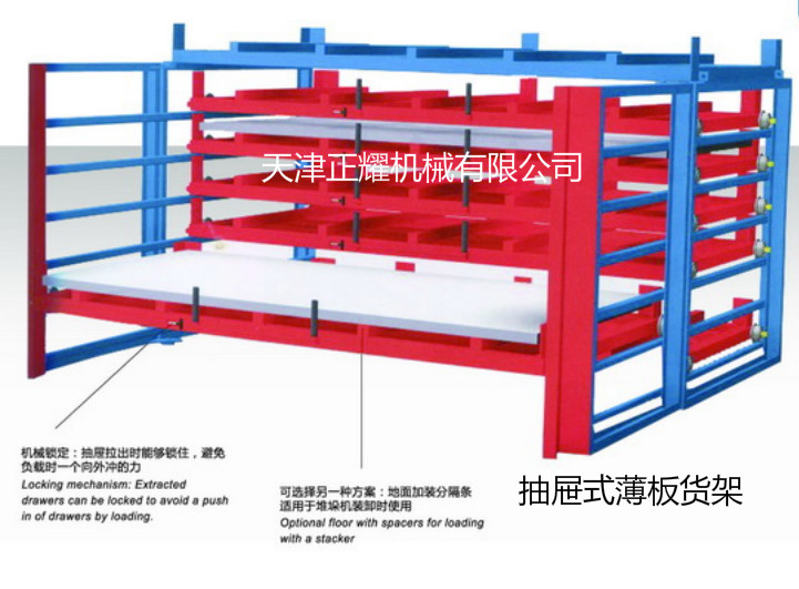 河北貨架廠抽屜式板材貨架